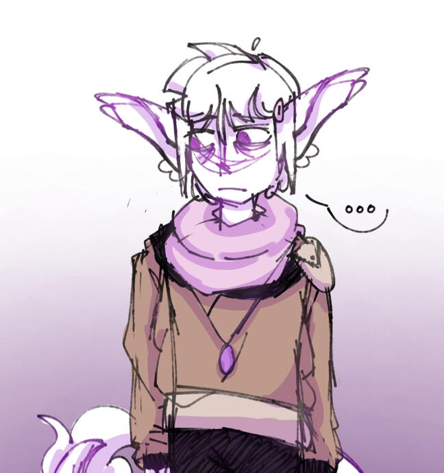 Humanoid Half-body (coloured sketch)